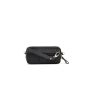 SQUADRA - Astuccio Pelle e Nylon 3 Zip-Nero