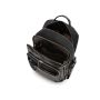 SQUADRA - Zaino Grande Pelle e Nylon-Nero