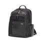 SQUADRA - Zaino Grande Pelle e Nylon-Nero